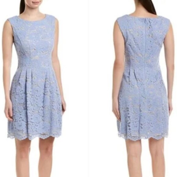 NWT! Vince Camuto Sz 12 A-Line Lace Stretch Pockets Formal Cocktail Party Dress - Picture 1 of 7